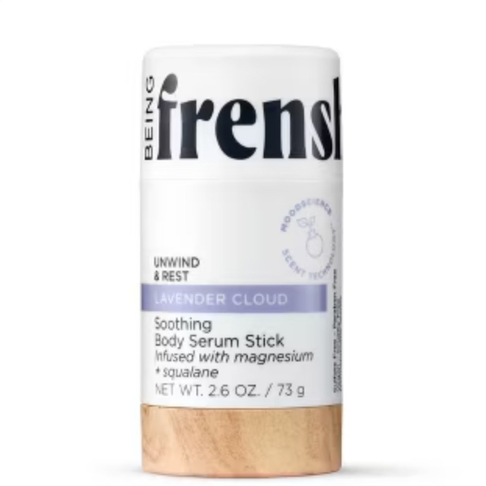 Being Frenshe Lavender Cloud Soothing Body Serum Stick Magnesium Squalane 2.6oz